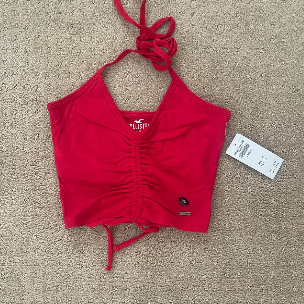 Hollister Red Halter Top